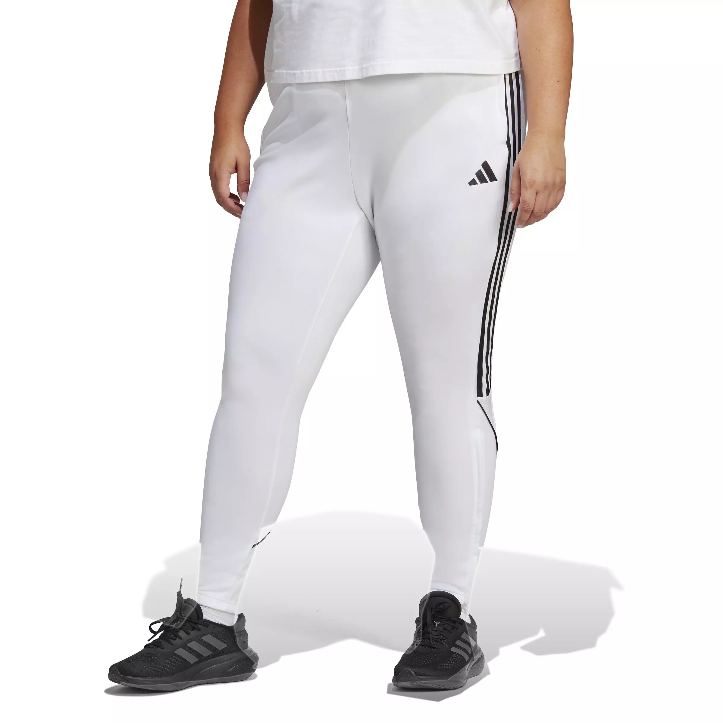 Adidas black and white soccer outlet pants